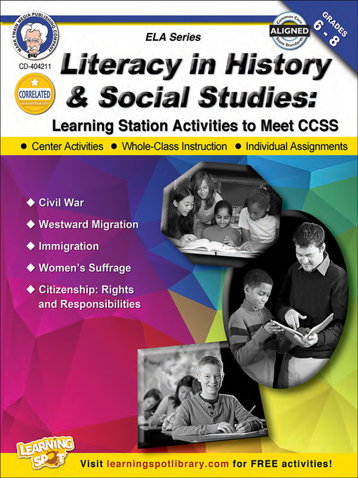 Title details for Literacy in History and Social Studies, Grades 6 - 8 by Cameron - Available